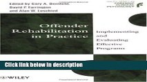 Ebook Offender Rehabilitation in Practice: Implementing and Evaluating Effective Programs Full