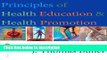 Books Principles of Health Education and Health Promotion (Wadsworth s Physical Education Series)