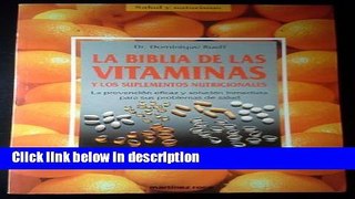 Ebook LA Biblia De Las Vitaminas Full Online