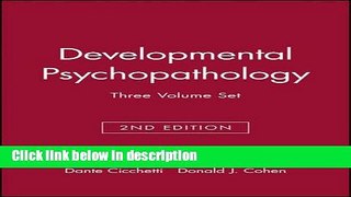Ebook Developmental Psychopathology, Three Volume Set (WILEY SERIES ON PERSONALITY PROCESSES) Free