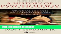 Books History of Psychology: Original Sources and Contemporary Research Full Online