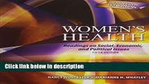 Ebook Women s Health: Readings on Social, Economic, and Political Issues Full Online