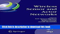 Books Wireless Sensor and Actor Networks: IFIP WG 6.8  First International Conference on Wireless