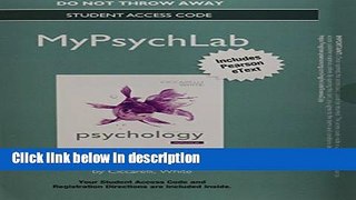Ebook NEW MyPsychLab with Pearson eText -- Standalone  Access Card -- for Psychology (4th Edition)