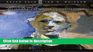 Books Fundamentals of Human Neuropsychology Free Download