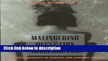 Ebook Malingering and Deception in Adolescents: Credibility Assessment in Clinical and Forensic