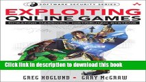 Books Exploiting Online Games: Cheating Massively Distributed Systems Free Download