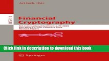 Ebook|Books} Financial Cryptography: 8th International Conference, FC 2004, Key West, FL, USA,