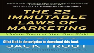 Books The 22 Immutable Laws of Marketing: Violate Them at Your Own Risk Full Online