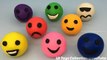 Play and Learn Colours with Play Doh Happy Smiley Laughing Face with Interesting Molds Fun for Kids