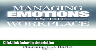 Ebook Managing Emotions in the Workplace Full Online