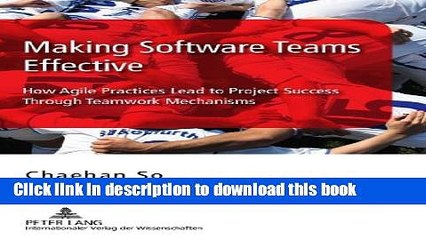 Books Making Software Teams Effective: How Agile Practices Lead to Project Success Through