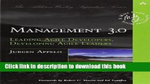 Books Management 3.0: Leading Agile Developers, Developing Agile Leaders (Addison-Wesley Signature