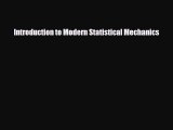 READ book Introduction to Modern Statistical Mechanics  FREE BOOOK ONLINE