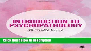 Ebook Introduction to Psychopathology Free Online