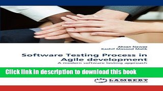 Ebook Software Testing Process in Agile development: A modern software testing approach Free