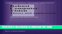 Ebook|Books} Robust Computer Vision: Theory and Applications (Computational Imaging and Vision)