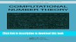 Ebook|Books} Computational Number Theory (Discrete Mathematics and Its Applications) Full Online