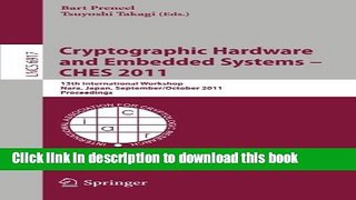Ebook|Books} Cryptographic Hardware and Embedded Systems -- CHES 2011: 13th International