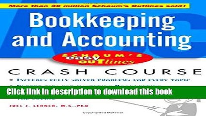 Download  Schaum s Easy Outline Bookkeeping and Accounting  Online