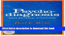 Ebook Psychodiagnosis: Selected Papers (The Norton library ; N855) Free Online