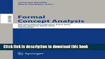 Ebook|Books} Formal Concept Analysis: 8th International Conference, ICFCA 2010, Agadir, Morocco,