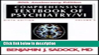 Books Comprehensive Textbook of Psychiatry/VI, 30th Anniversary Edition (2 Volume set) Free Online