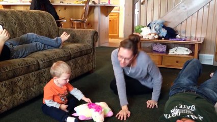 Funny Baby Doesn't Want To Give Mom A Break