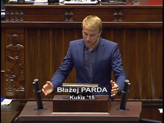 Poseł Błażej Parda - Wystąpienie z dnia 19 lipca 2016 roku.