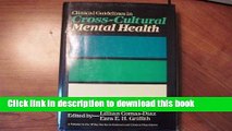 Books Clinical Guidelines in Cross-Cultural Mental Health (Wiley Series in General and Clinical