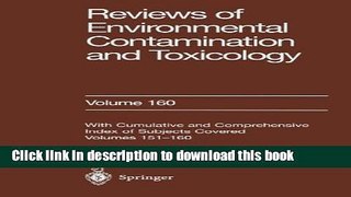 Books Reviews of Environmental Contamination and Toxicology: Continuation of Residue Reviews Full