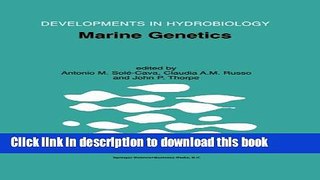 Books Marine Genetics (Developments in Hydrobiology) Free Online