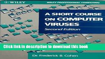 Ebook A Short Course on Computer Viruses Free Online
