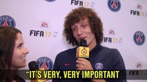 David Luiz approves of his character in EA SPORTS FIFA '17, especially the hair.