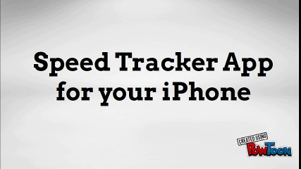 Speed Tracker App for your iPhone