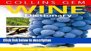 Books Wine Dictionary (Collins Gem) Free Online