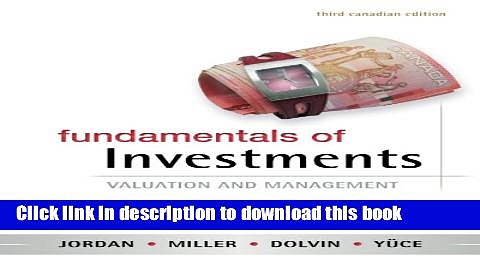 Books Fundamentals of Investments Full Online
