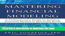 Books Mastering Financial Modeling: A Professional s Guide to Building Financial Models in Excel