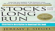 Books Stocks for the Long Run 5/E:  The Definitive Guide to Financial Market Returns   Long-Term