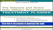 Books The Veterans and Active Duty Military Psychotherapy Treatment Planner Free Online