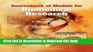 Ebook Sourcebook of Models for Biomedical Research Free Online