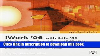Books Apple Training Series: iWork 06 with iLife 06 Full Online