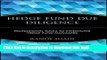 Ebook Hedge Fund Due Diligence: Professional Tools to Investigate Hedge Fund Managers Free Online