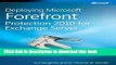 Books Deploying Microsoft Forefront Protection 2010 for Exchange Server Full Download