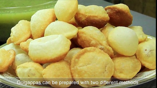 Golgappa Puri Recipe for Pani Puri with Rava - Sooji Puchka