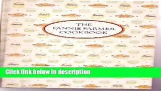 Books The Fannie Farmer cookbook Free Online