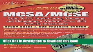 Ebook MCSA/MCSE Implementing, Managing, and Maintaining a Microsoft Windows Server 2003 Network