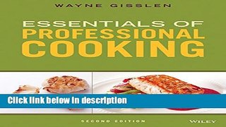 Ebook Essentials of Professional Cooking Full Online