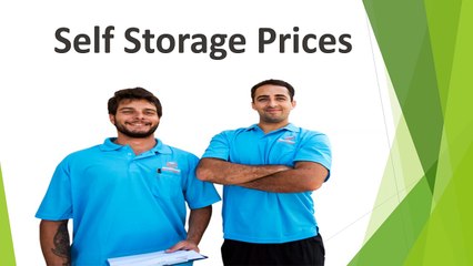 Self Storage Prices