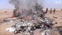 Un helicóptero ruso derribado en Siria